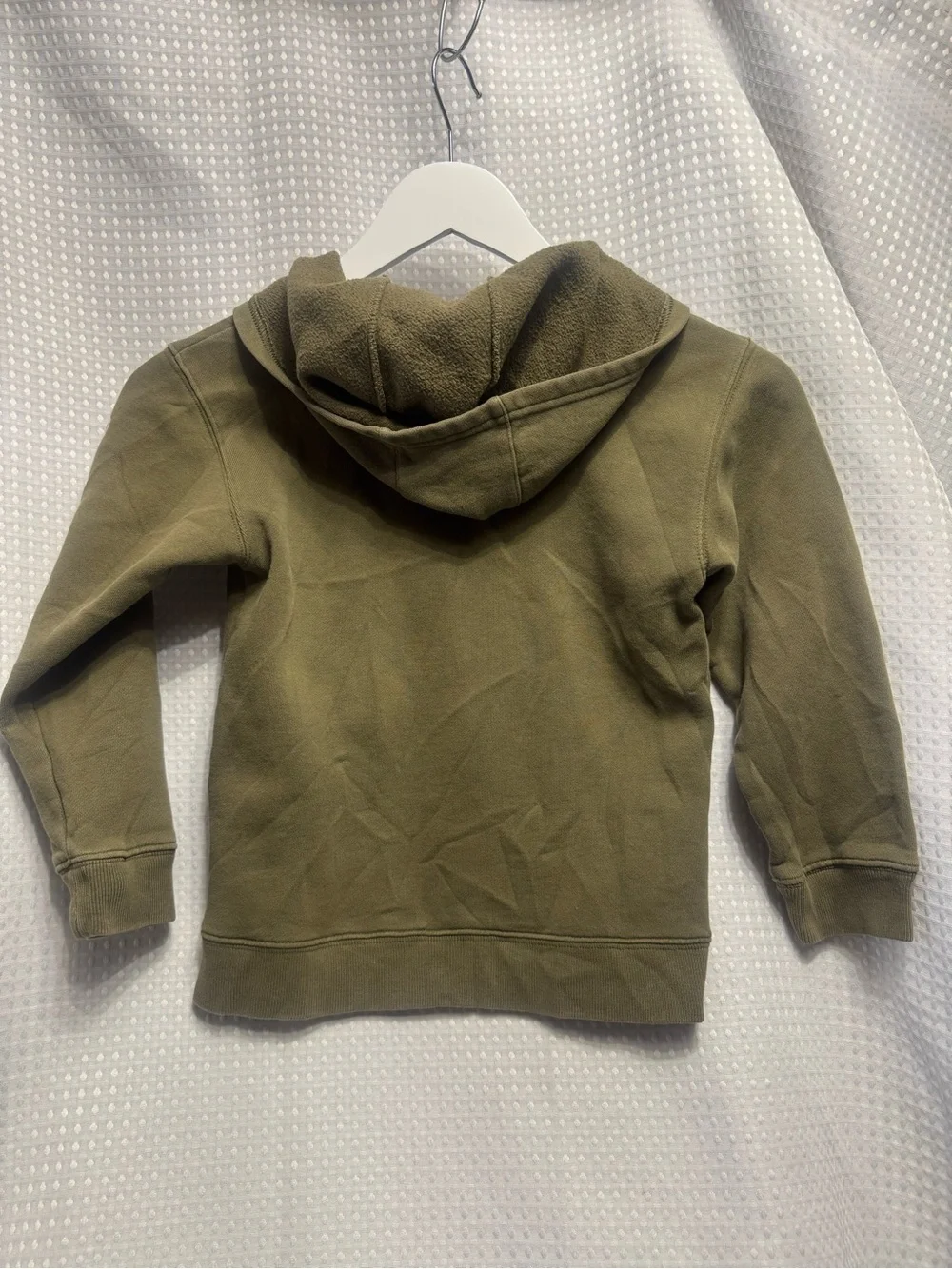 Carhartt Kids Olive Green Full-Zip Hooded Sweatshirt
